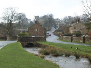Downham - a picturesque Pennine village occasionally used as a film-set.   (Photo:  Alan Fleming)